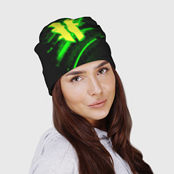 Шапка Starcraft 2 кислотные соты линии, цвет: 3D-принт — фото 2