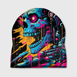 Шапка Cool cyber skull - ai art