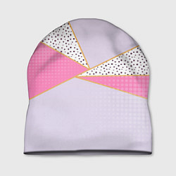 Шапка Геометрическая абстракция с треугольниками и пятни, цвет: 3D-принт