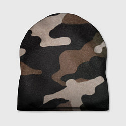 Шапка Армейский камуфляж, цвет: 3D-принт
