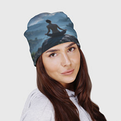 Шапка Ночная медитация, цвет: 3D-принт — фото 2