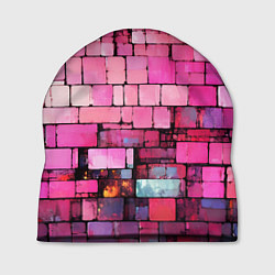 Шапка Pink bricks, цвет: 3D-принт