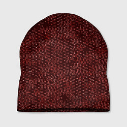 Шапка Тёмный красный винный текстуры, цвет: 3D-принт