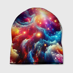 Шапка Colorfull neon space clouds - ai art fantasy, цвет: 3D-принт