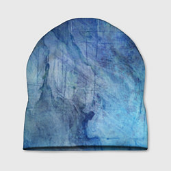 Шапка Абстракция - blue stone