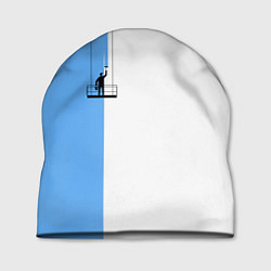 Шапка Моляр красит стену