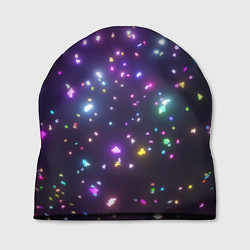 Шапка Светящиеся пазлы разноцветные