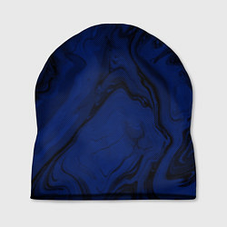 Шапка Чёрно-синий абстракция