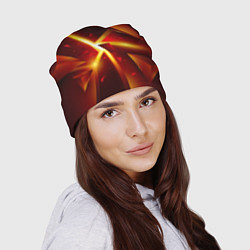 Шапка Трехмерный взрыв неоновых плит абстракция, цвет: 3D-принт — фото 2