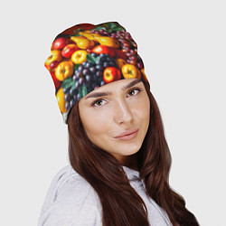 Шапка Фруктовый натюрморт, цвет: 3D-принт — фото 2