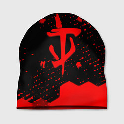 Шапка Doom лого соты текстура