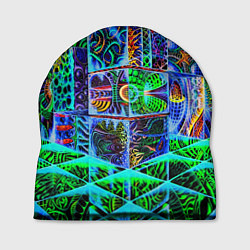 Шапка Психоделика узор кислотный