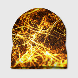 Шапка Текстура золотые нити, цвет: 3D-принт