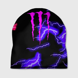 Шапка Monster energy неоновый шторм