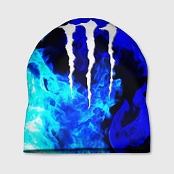 Шапка Monster energy синий дым