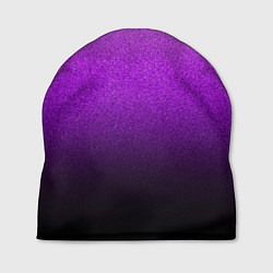 Шапка Магический градиент крошка чёрно-фиолетовый