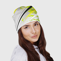 Шапка Color white light green, цвет: 3D-принт — фото 2