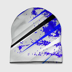 Шапка Color white blue
