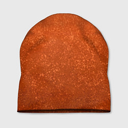 Шапка Кораллово-оранжевый текстурный градиент