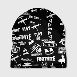 Шапка Черно белые логотипы игр