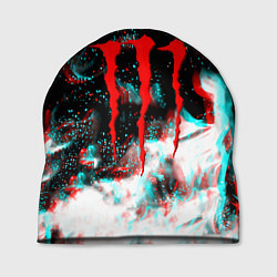 Шапка Monster energy огонь глитч