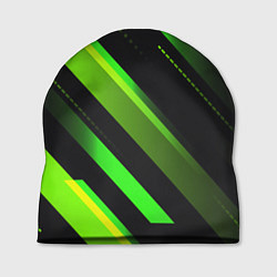 Шапка Color black green