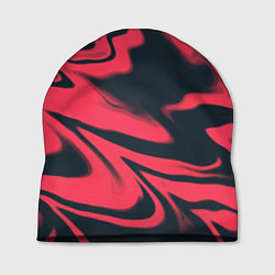 Шапка Color black red