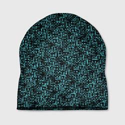 Шапка Чёрным с синим абстрактная текстура, цвет: 3D-принт