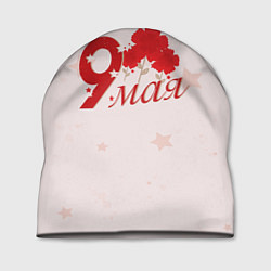 Шапка 9 мая гвоздики, цвет: 3D-принт