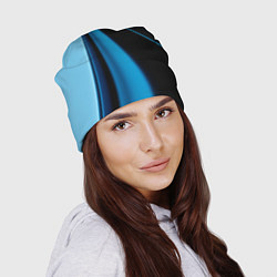 Шапка Black blue, цвет: 3D-принт — фото 2