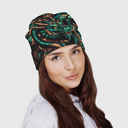 Шапка Японские драконы ирезуми, цвет: 3D-принт — фото 2