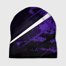 Шапка Color black purple line, цвет: 3D-принт