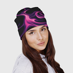Шапка Color pink smoke, цвет: 3D-принт — фото 2