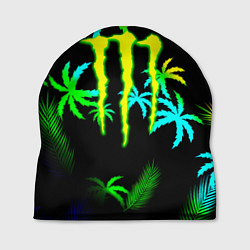 Шапка Monster energy тропики кислотные, цвет: 3D-принт