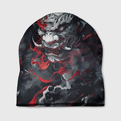 Шапка Японский дракон в дыму
