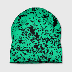 Шапка Нефритовый зелёный пятнистый