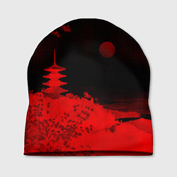 Шапка Башня в красной сепии