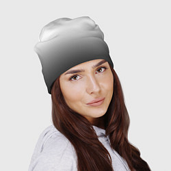 Шапка Из белого в чёрный градиент с точками, цвет: 3D-принт — фото 2