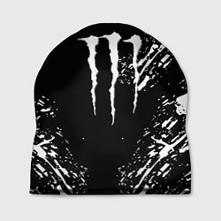 Шапка Monster energy white splash