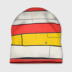 Шапка Красные полоски, цвет: 3D-принт