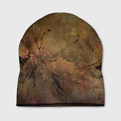 Шапка Абстракция - yellowish-dark pink stone