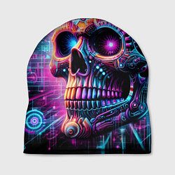 Шапка Neon cyber skull