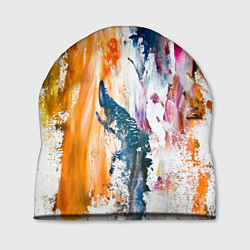 Шапка Разноцветные мазки кисти на палитре художника