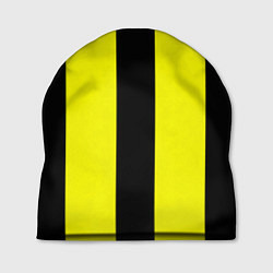 Шапка Color yellow black line