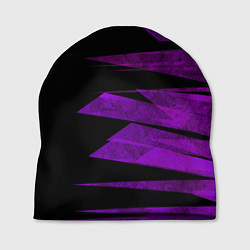 Шапка Color purple black stripes, цвет: 3D-принт