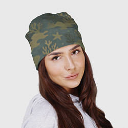Шапка Подводный камуфляж из рыб, цвет: 3D-принт — фото 2