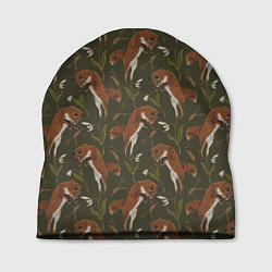 Шапка Лисы в подснежниках, цвет: 3D-принт
