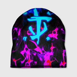 Шапка Doom неоновый дым