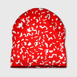 Шапка Красный яркий камуфляж