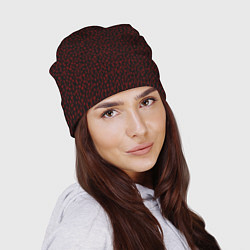 Шапка Древние защитные руны красные на чёрном, цвет: 3D-принт — фото 2